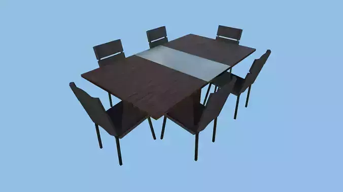 Dark Wood Dinning Table - Furniture Interior Design