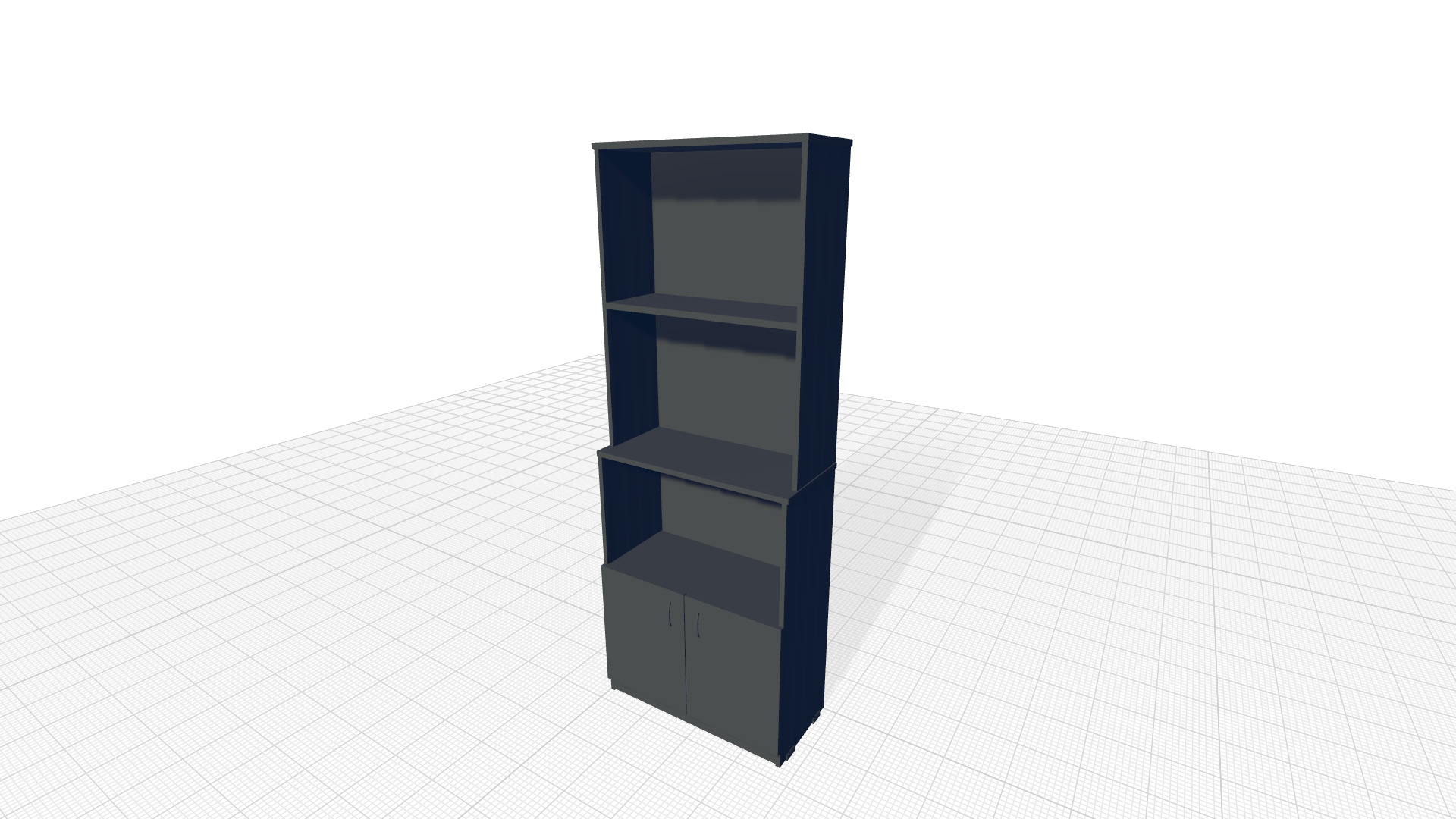 Espresso Wenge Stanislas Standard Bookcase 3D model_5