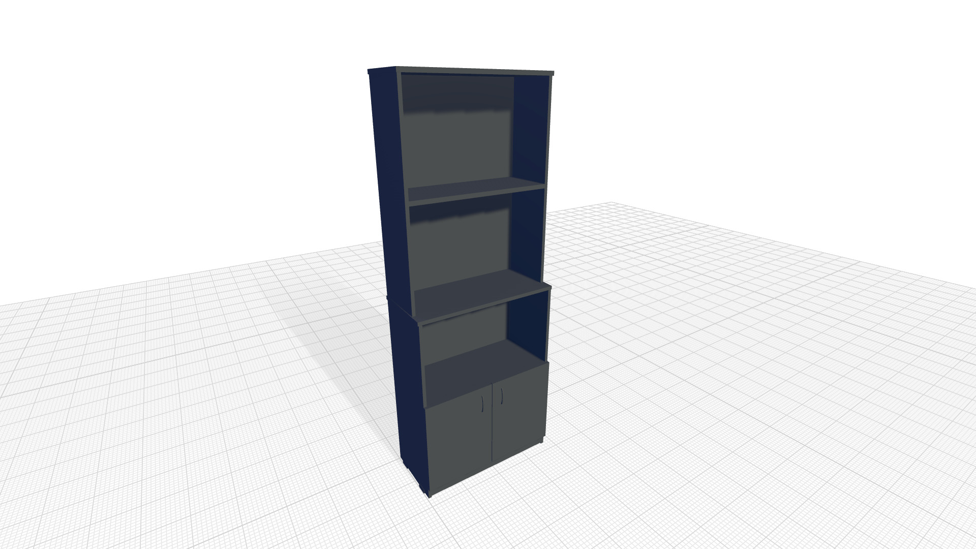 Espresso Wenge Stanislas Standard Bookcase 3D model_3
