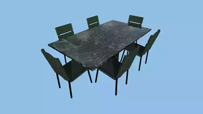 Green Marble Dinning Table - Furniture Interior Design