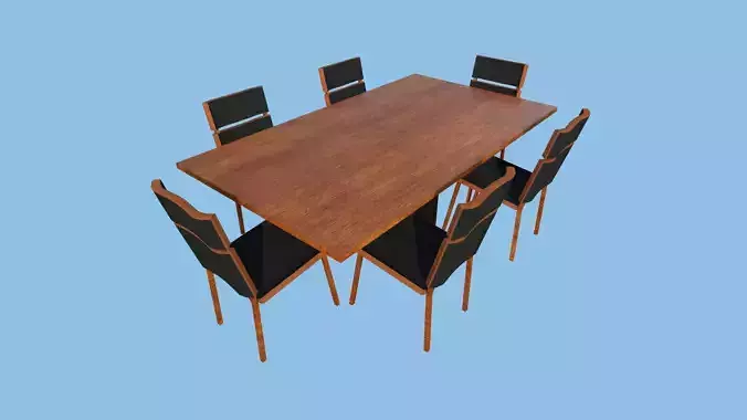 Black Wood Dinning Table - Furniture Interior Design