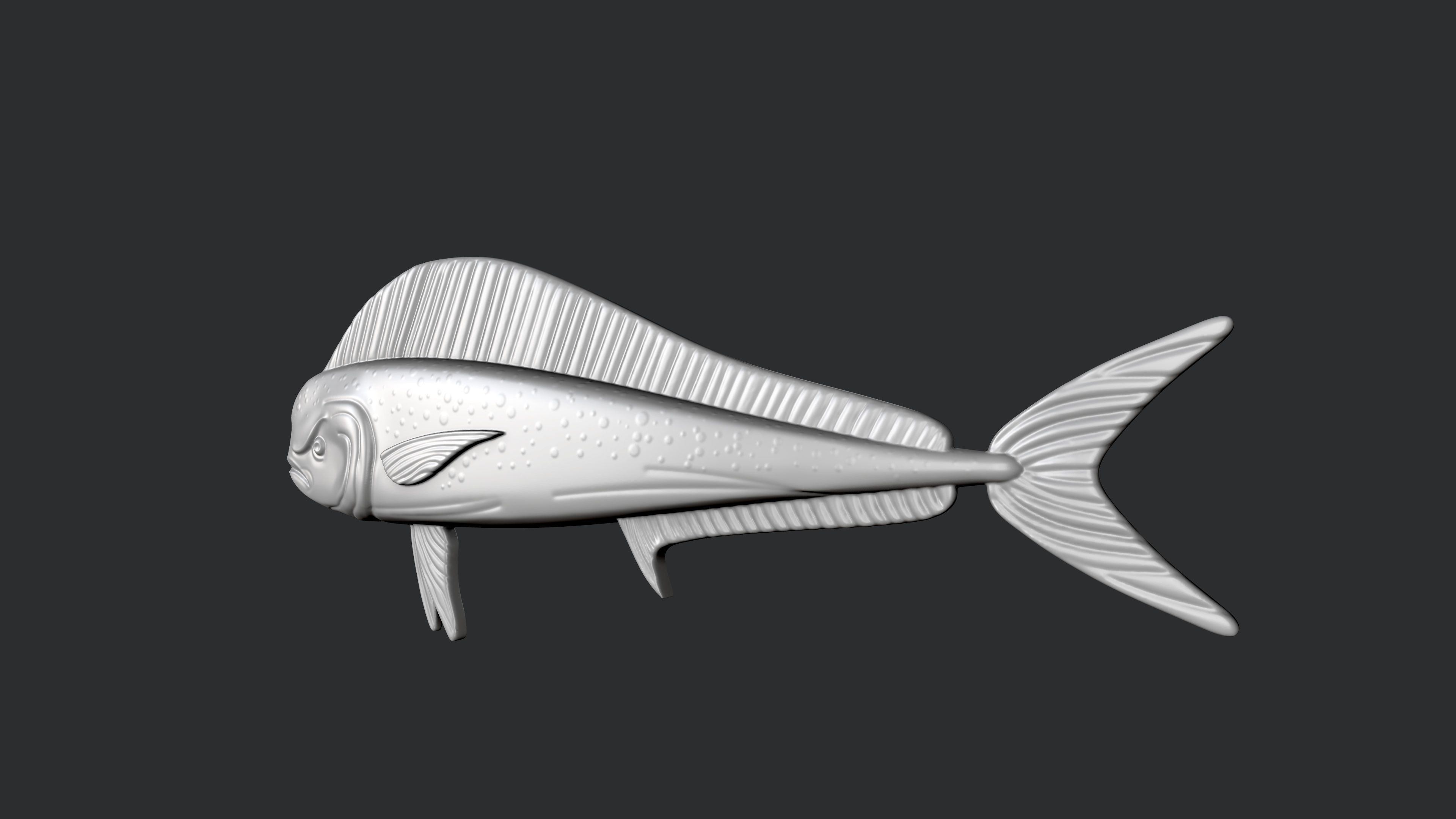 STL models for 3D printing and CNC dolphin fish 3D print model_2
