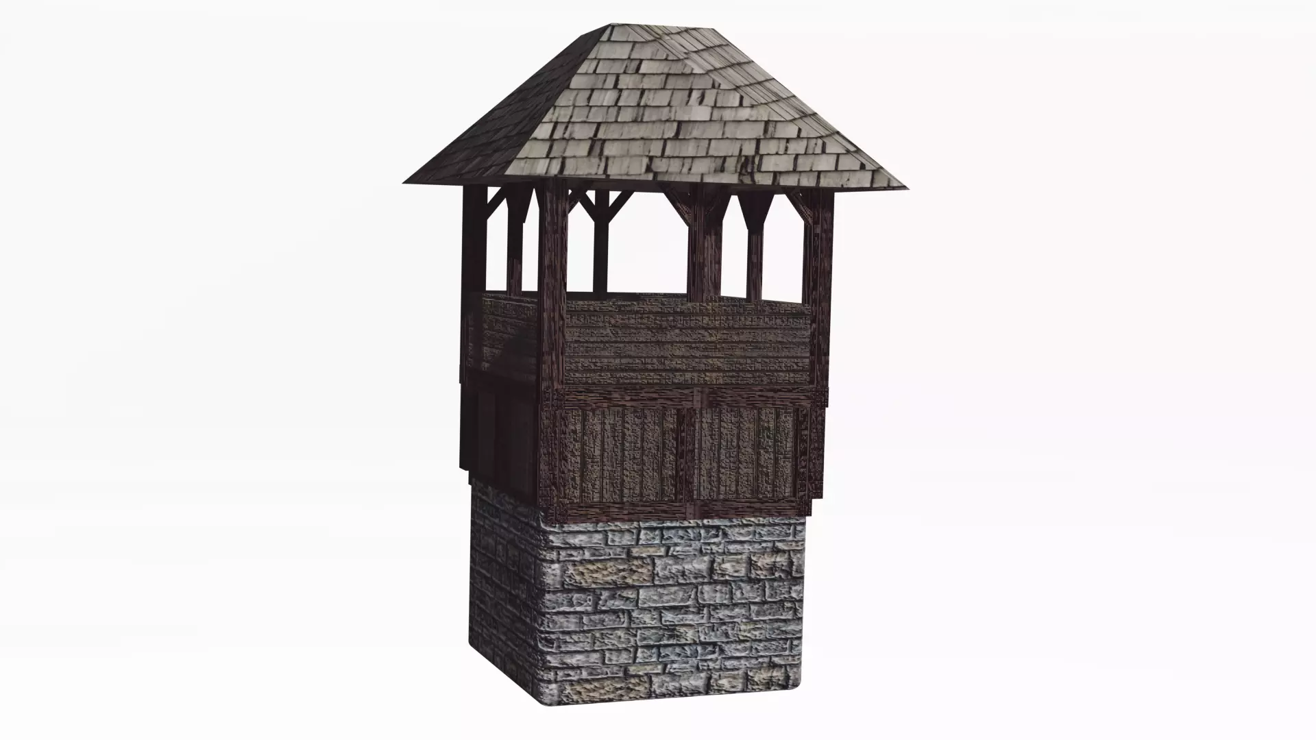Medieval Guard Tower Free 3D model