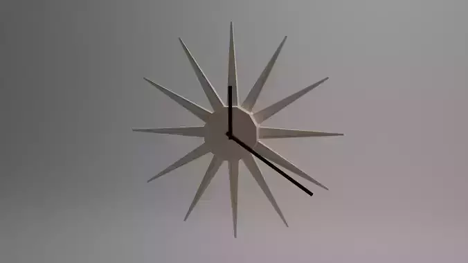 3D Modern Wall Clock