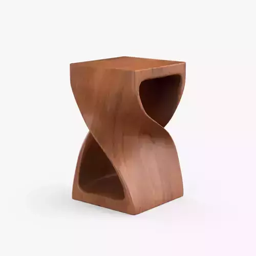 Pelley End Table acacia finish