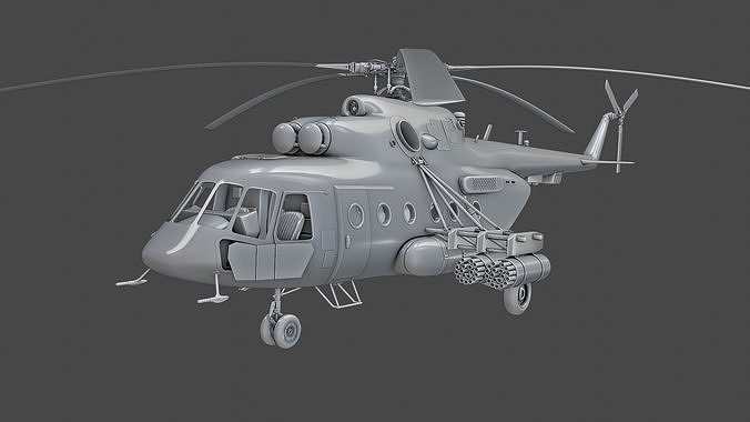 Helicopter Mi-8 AMTSH 3D model