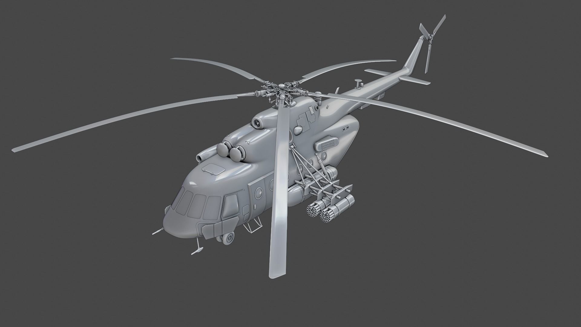 Helicopter Mi-8 AMTSH 3D model_23