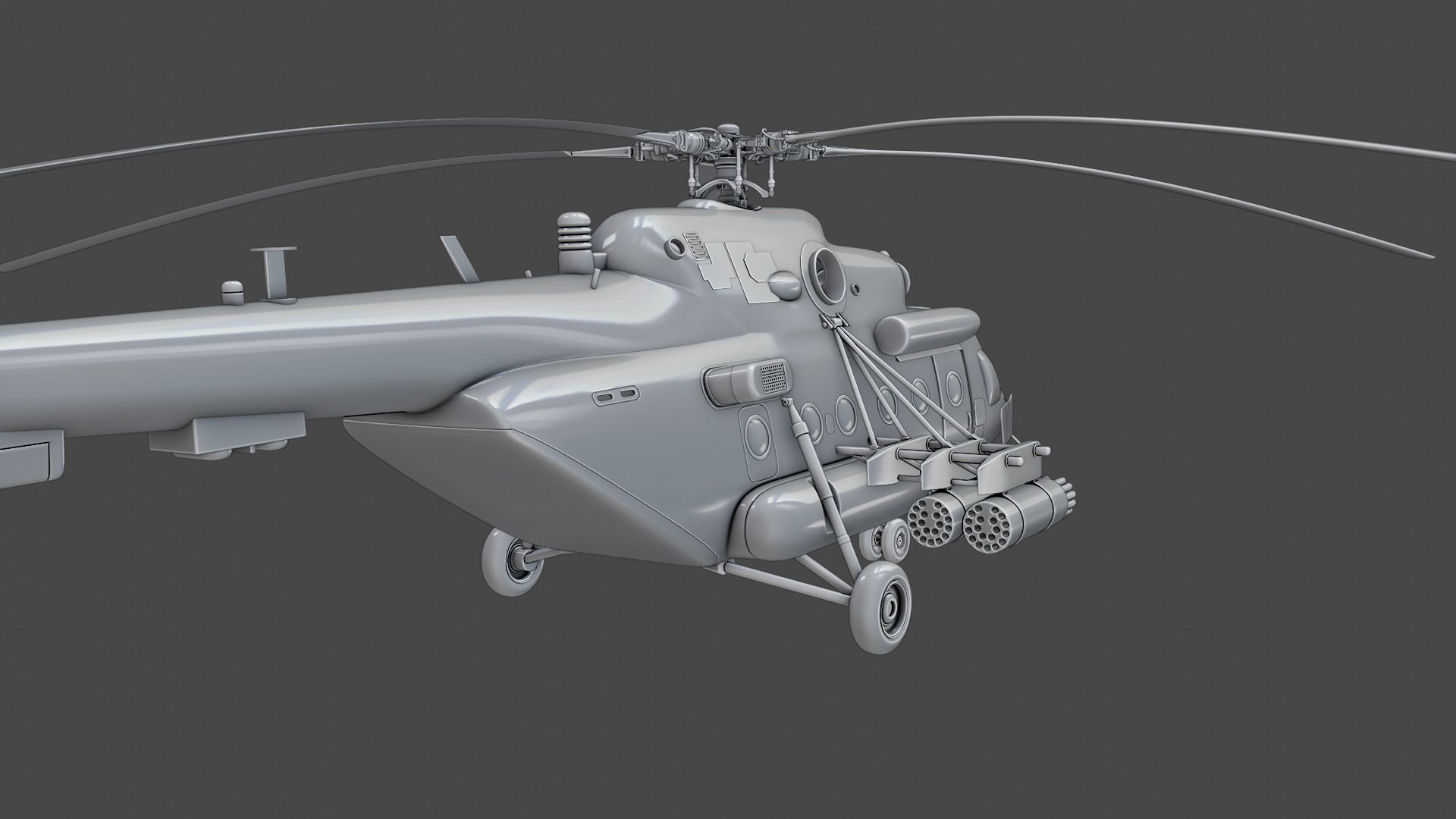 Helicopter Mi-8 AMTSH 3D model_7