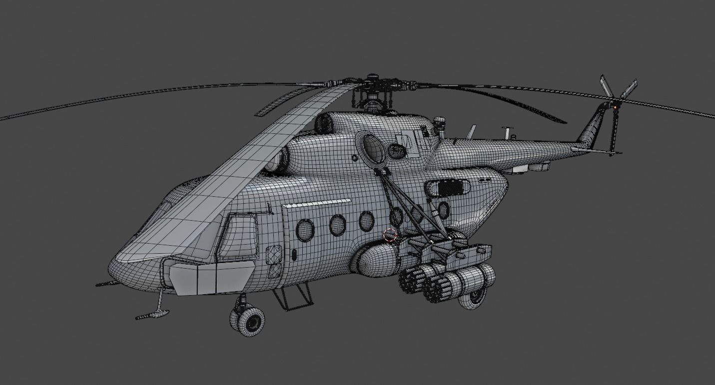 Helicopter Mi-8 AMTSH 3D model_26