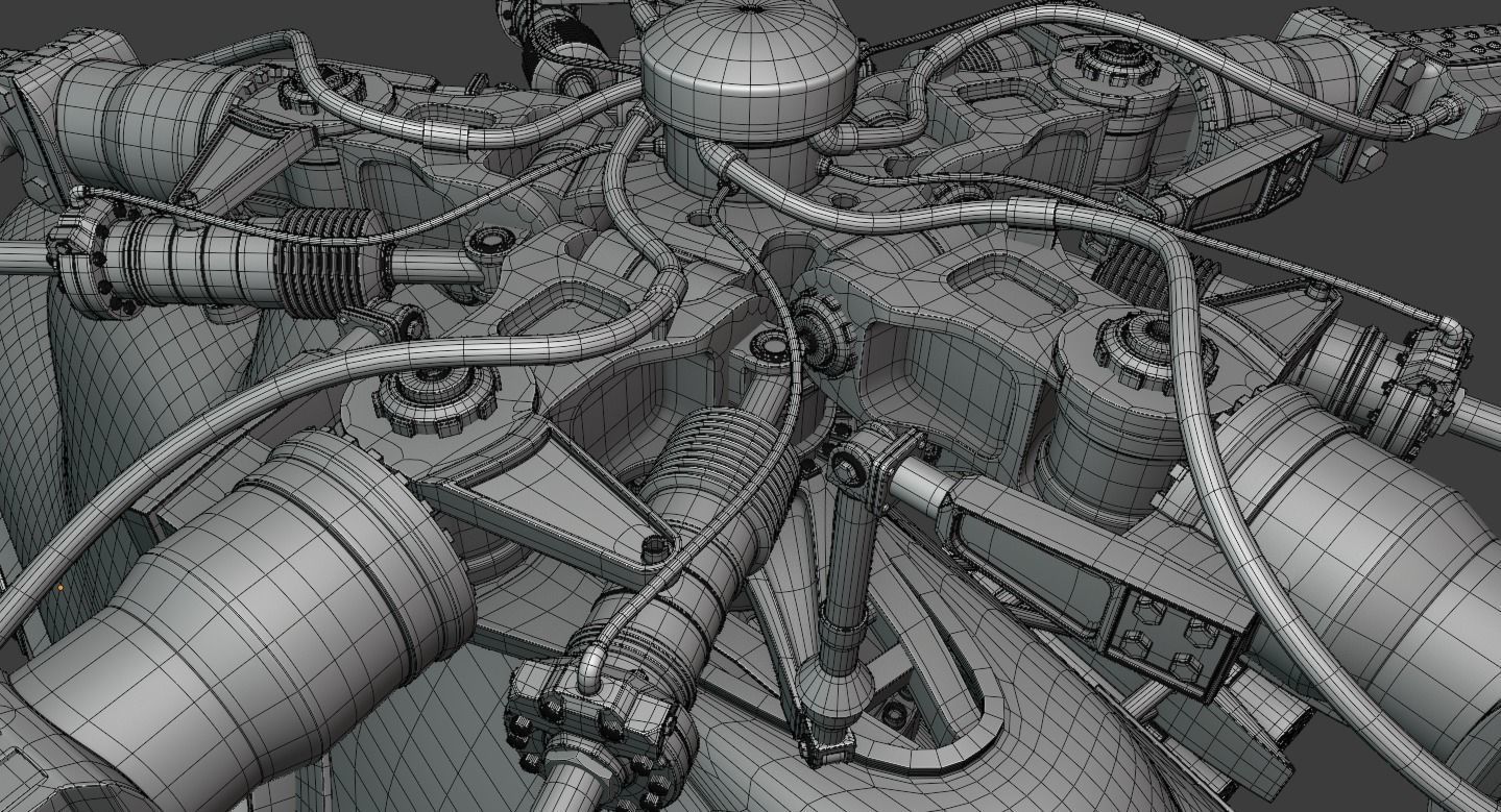 Helicopter Mi-8 AMTSH 3D model_32