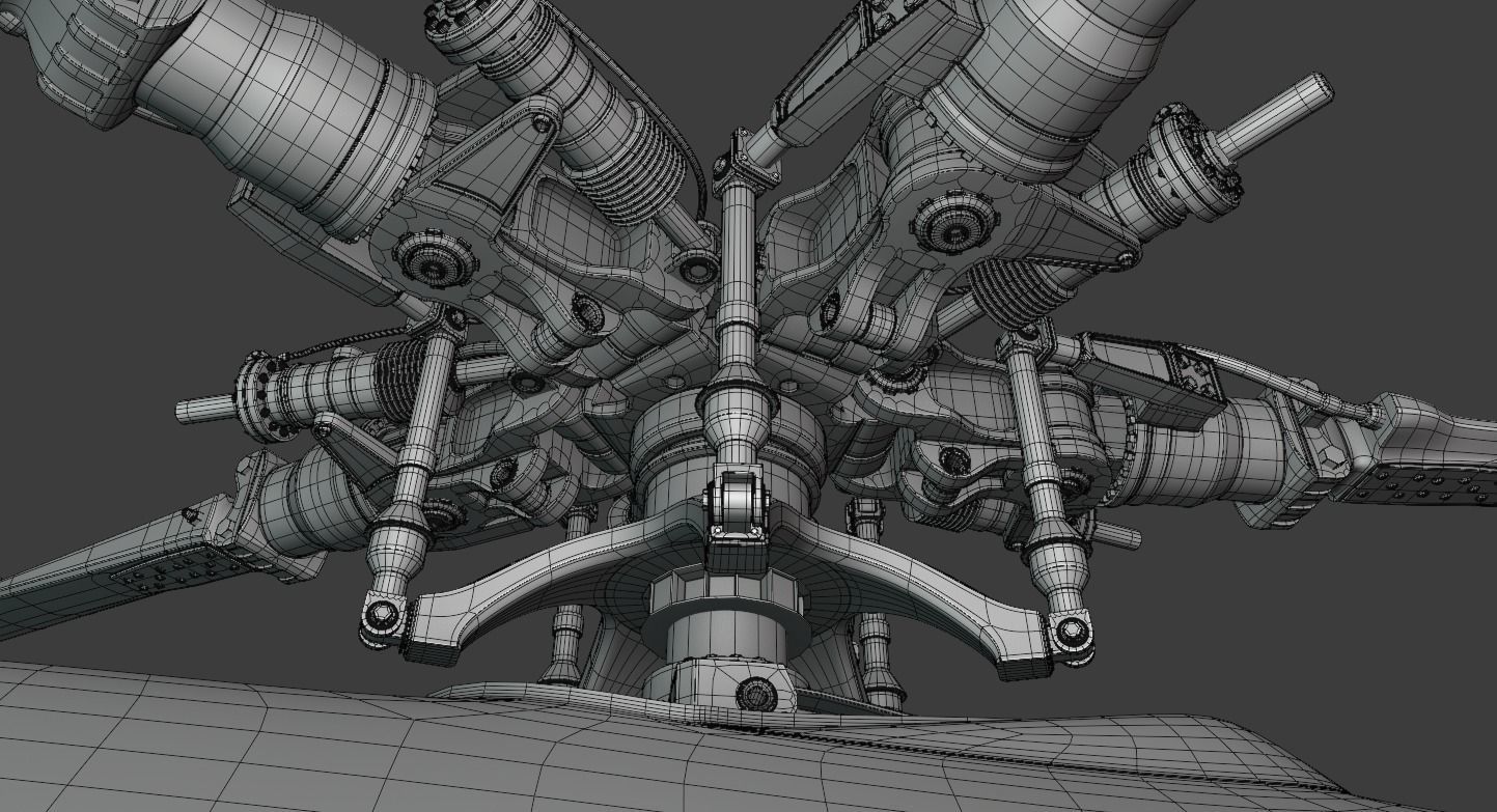 Helicopter Mi-8 AMTSH 3D model_34