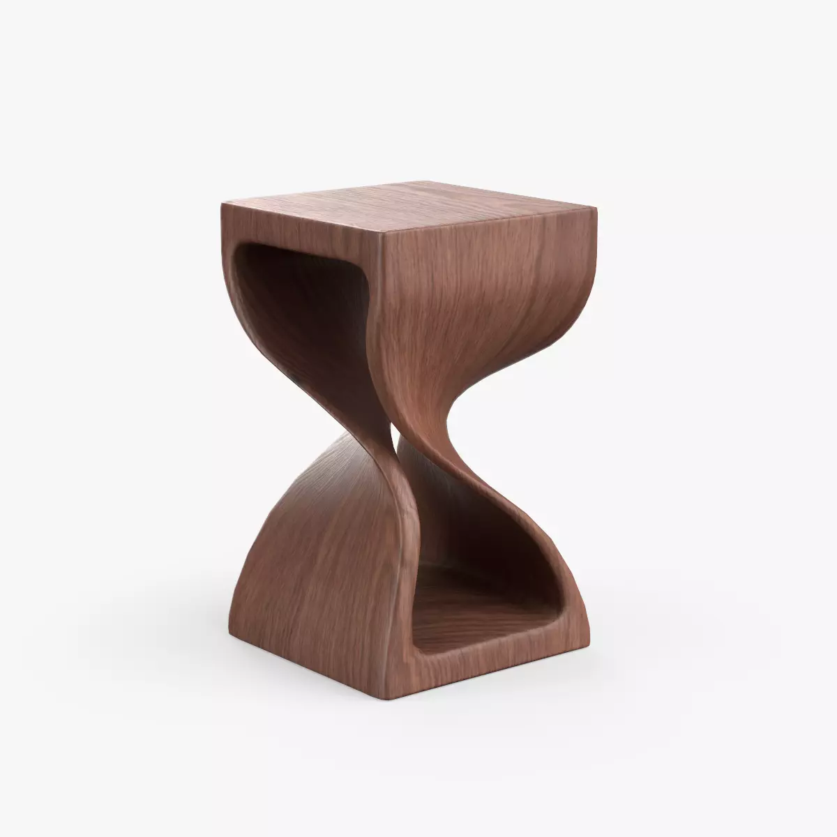 Pelley End Table walnut finish Low-poly 3D model_0