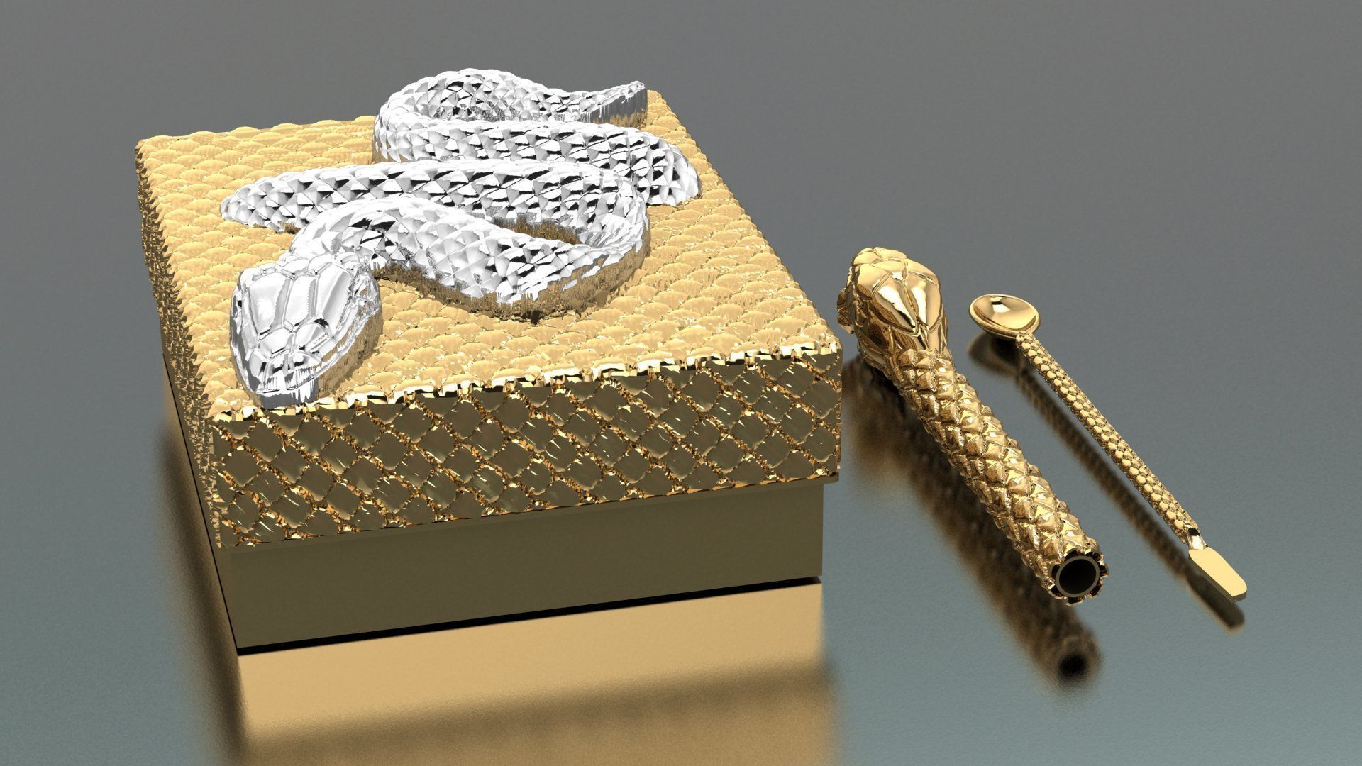 cocaine box-original design 3D print model_1