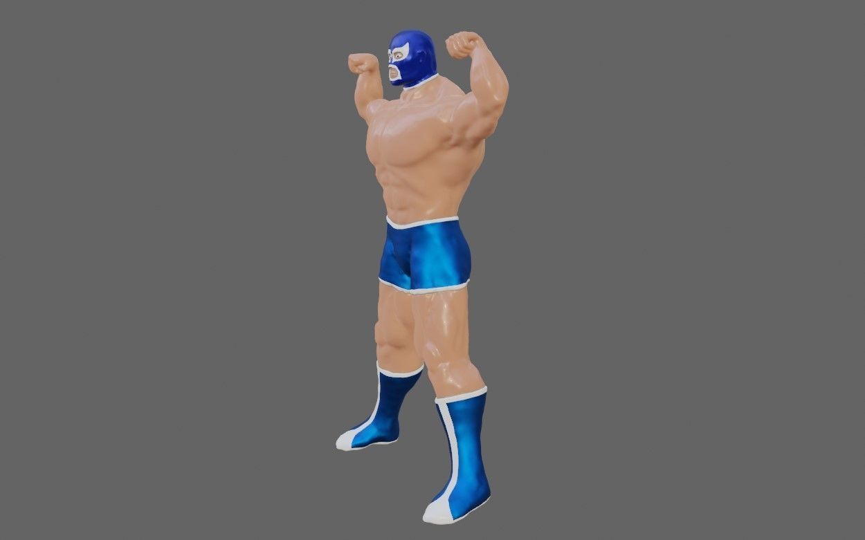 Masked Fighter - Lucha Libre 3D print model_19