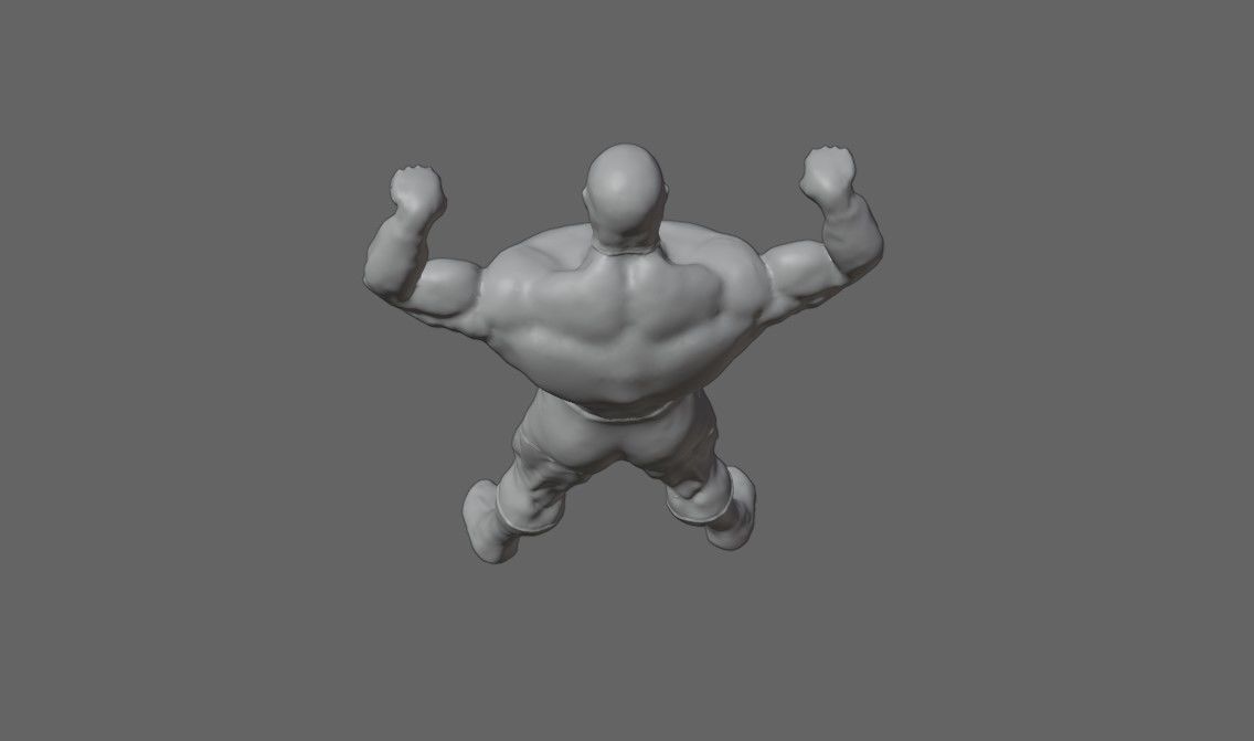 Masked Fighter - Lucha Libre 3D print model_5