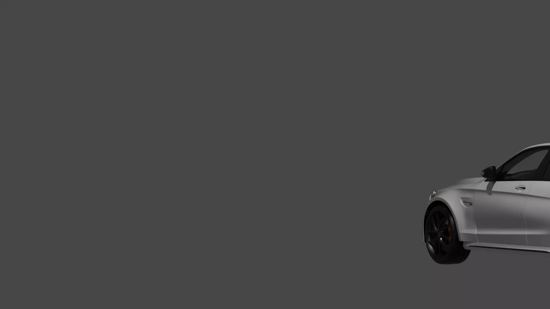 Mercedes C63 S Rigged Free 3D model