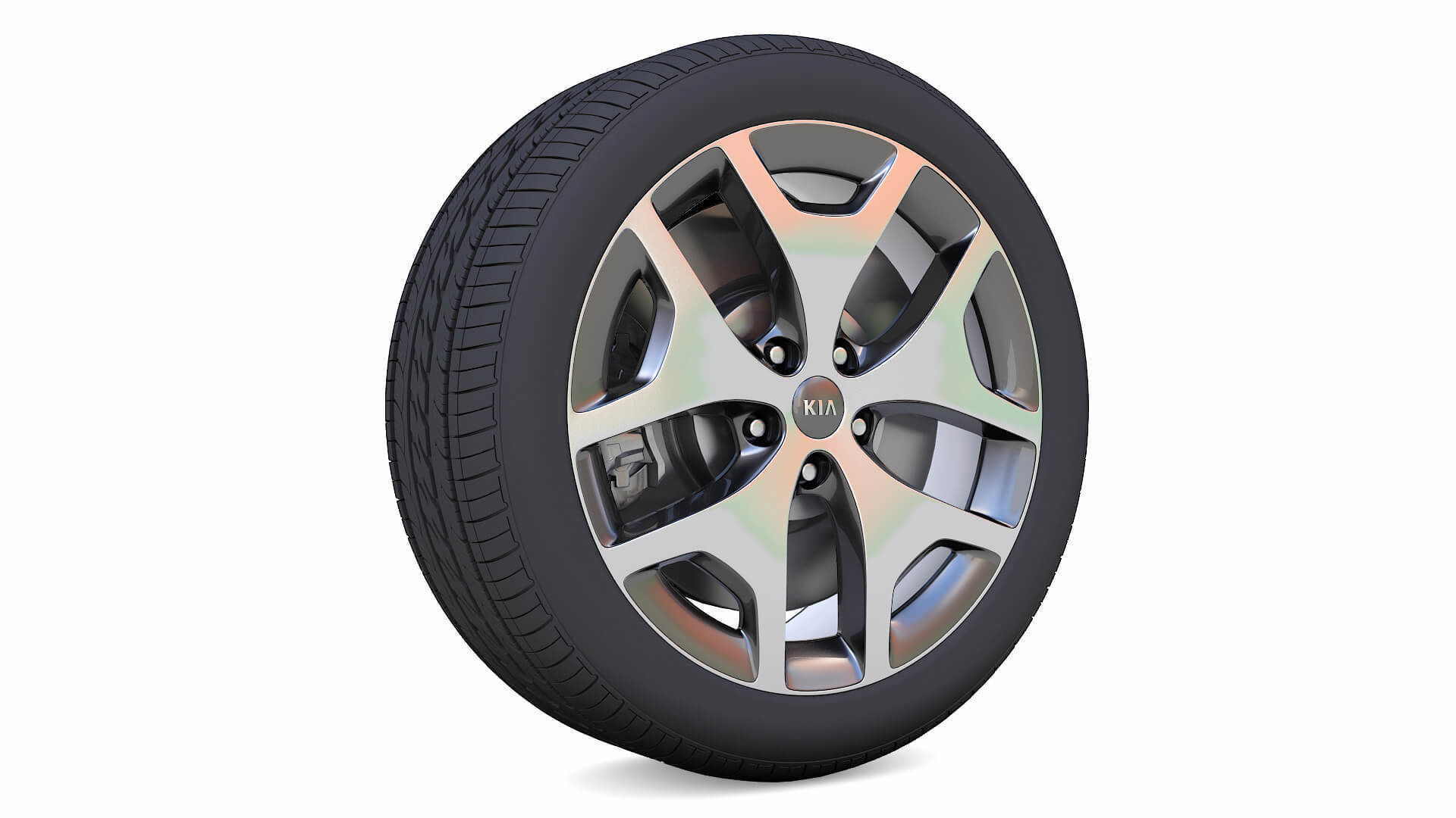 KIA Rim 3D Model Low-poly 3D model_3