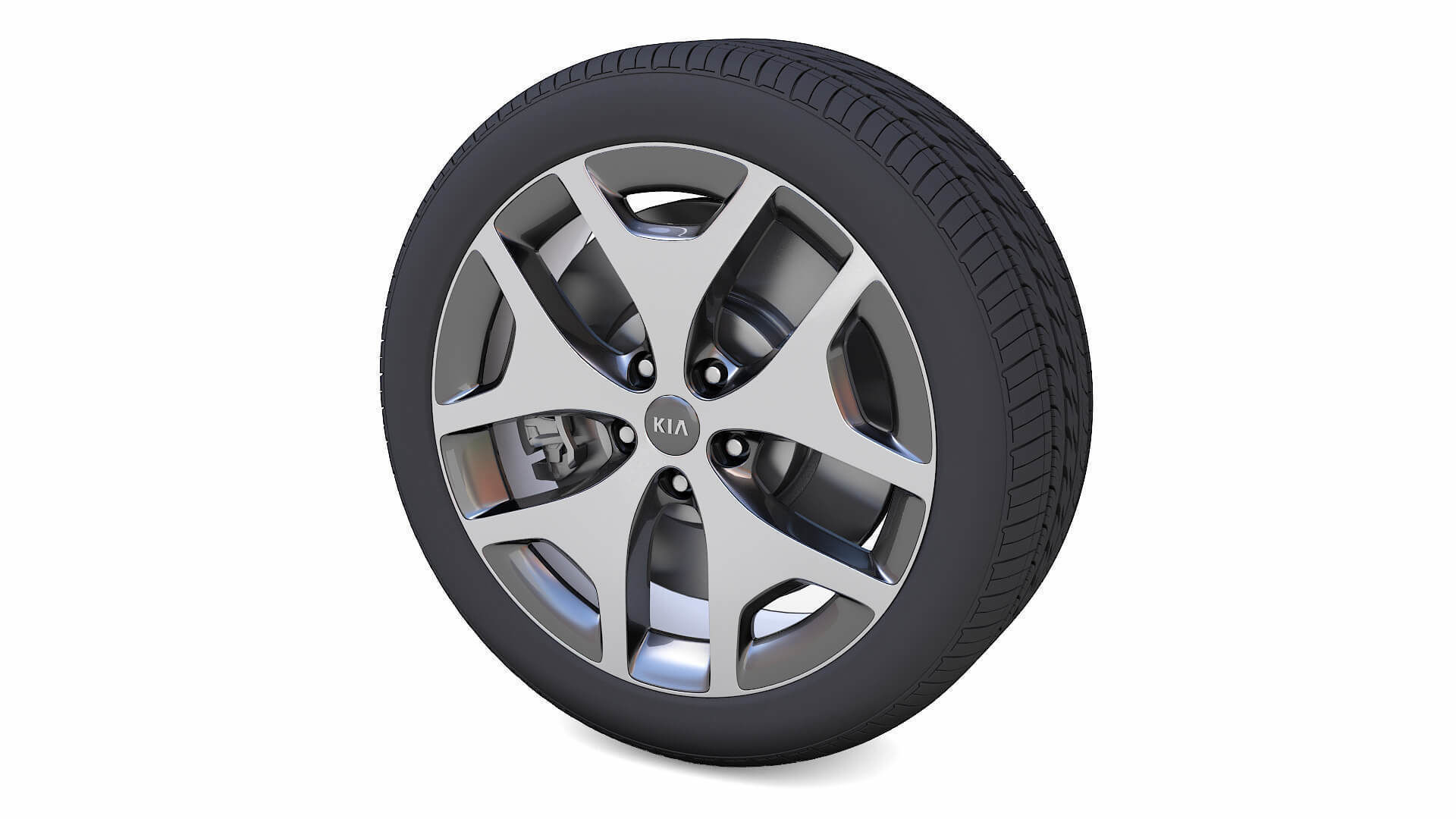 KIA Rim 3D Model Low-poly 3D model_1