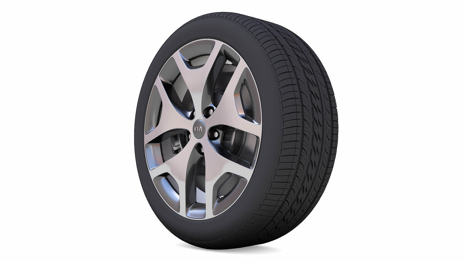 KIA Rim 3D Model Low-poly 3D model_2