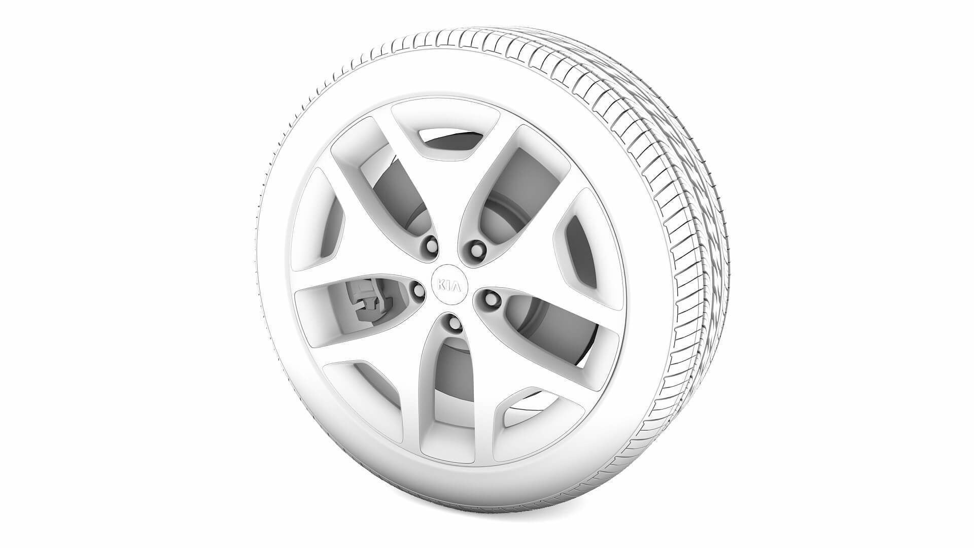 KIA Rim 3D Model Low-poly 3D model_6