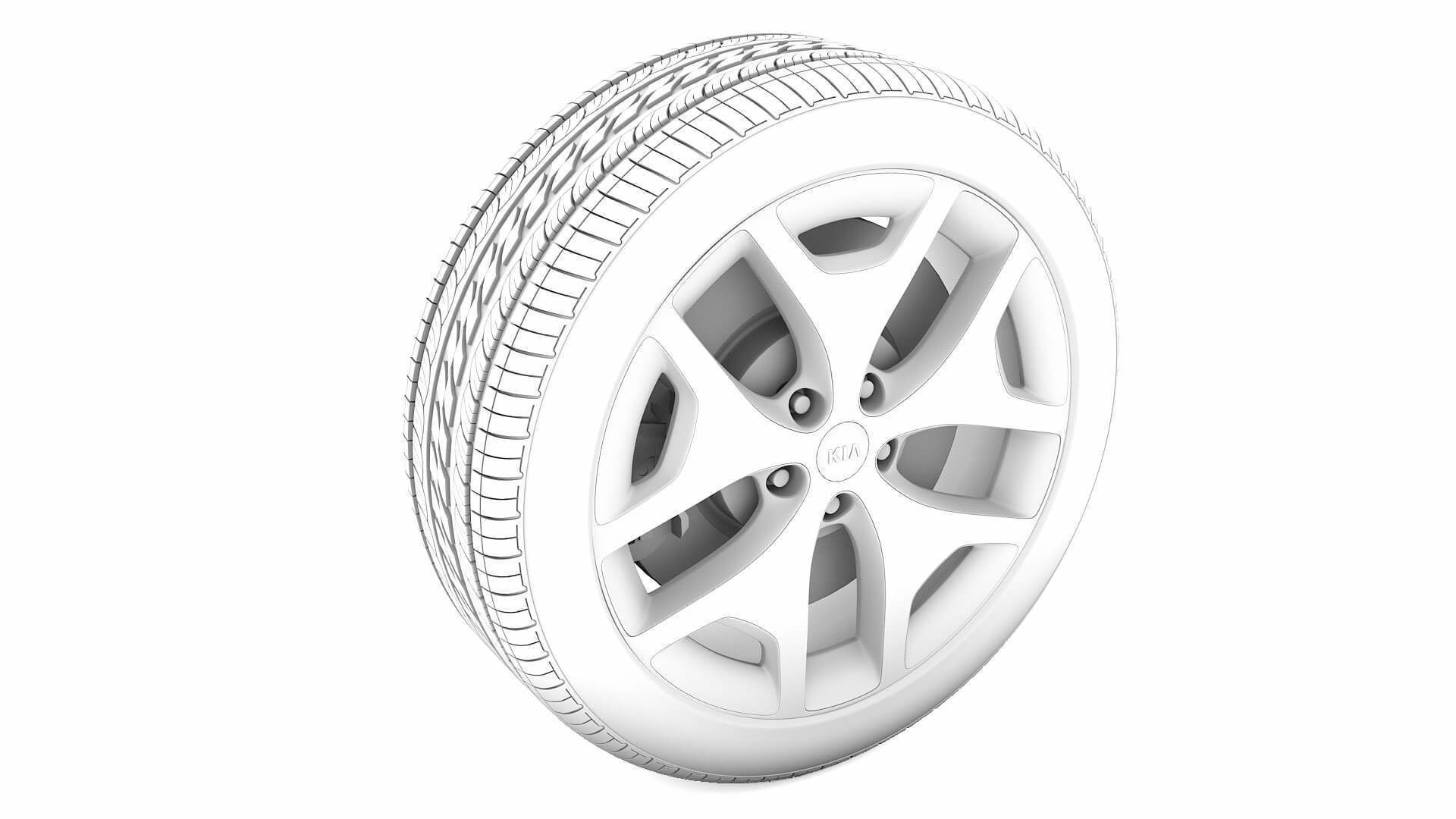 KIA Rim 3D Model Low-poly 3D model_5