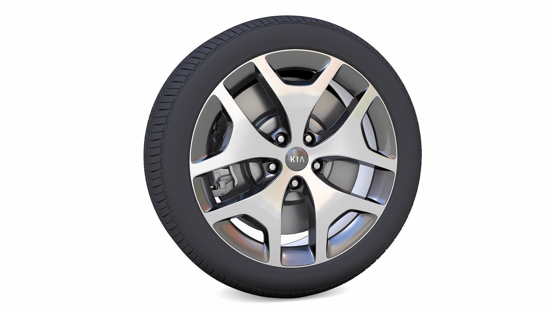 KIA Rim 3D Model Low-poly 3D model_4