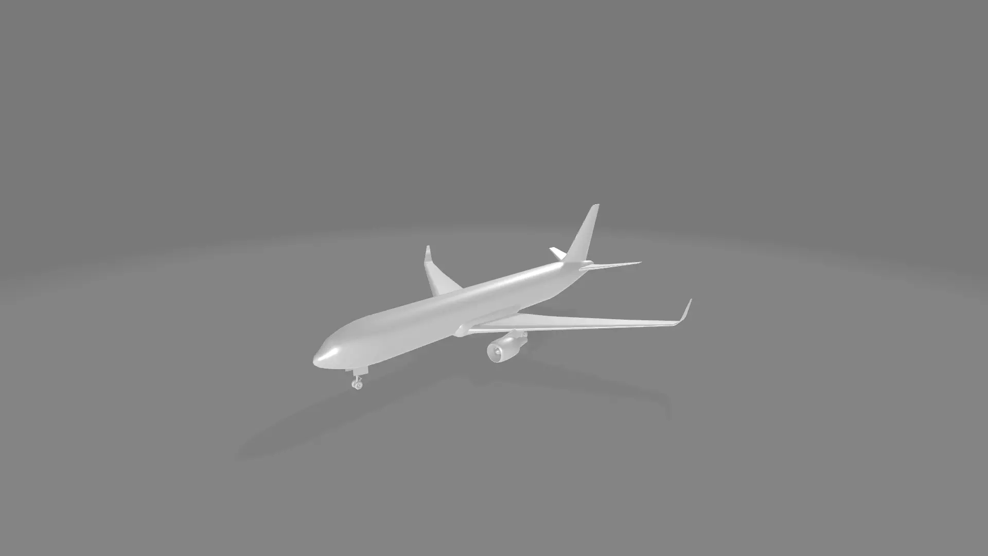 Boeing 767 Free low-poly 3D model_0