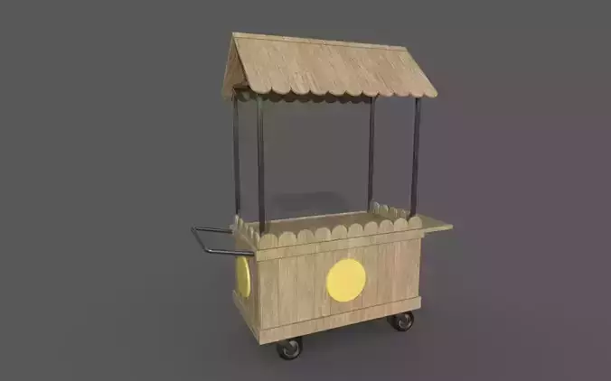 Bakery mobile wood cart No 1 type A