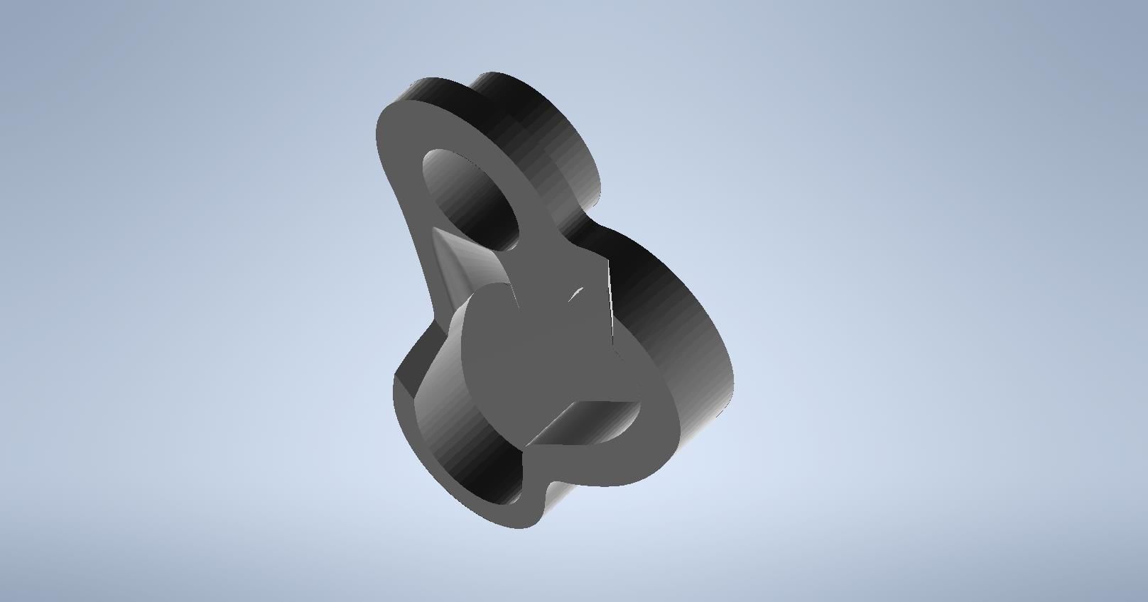 Shimano XT-SLX brake level piston guide right top 3D print model_2