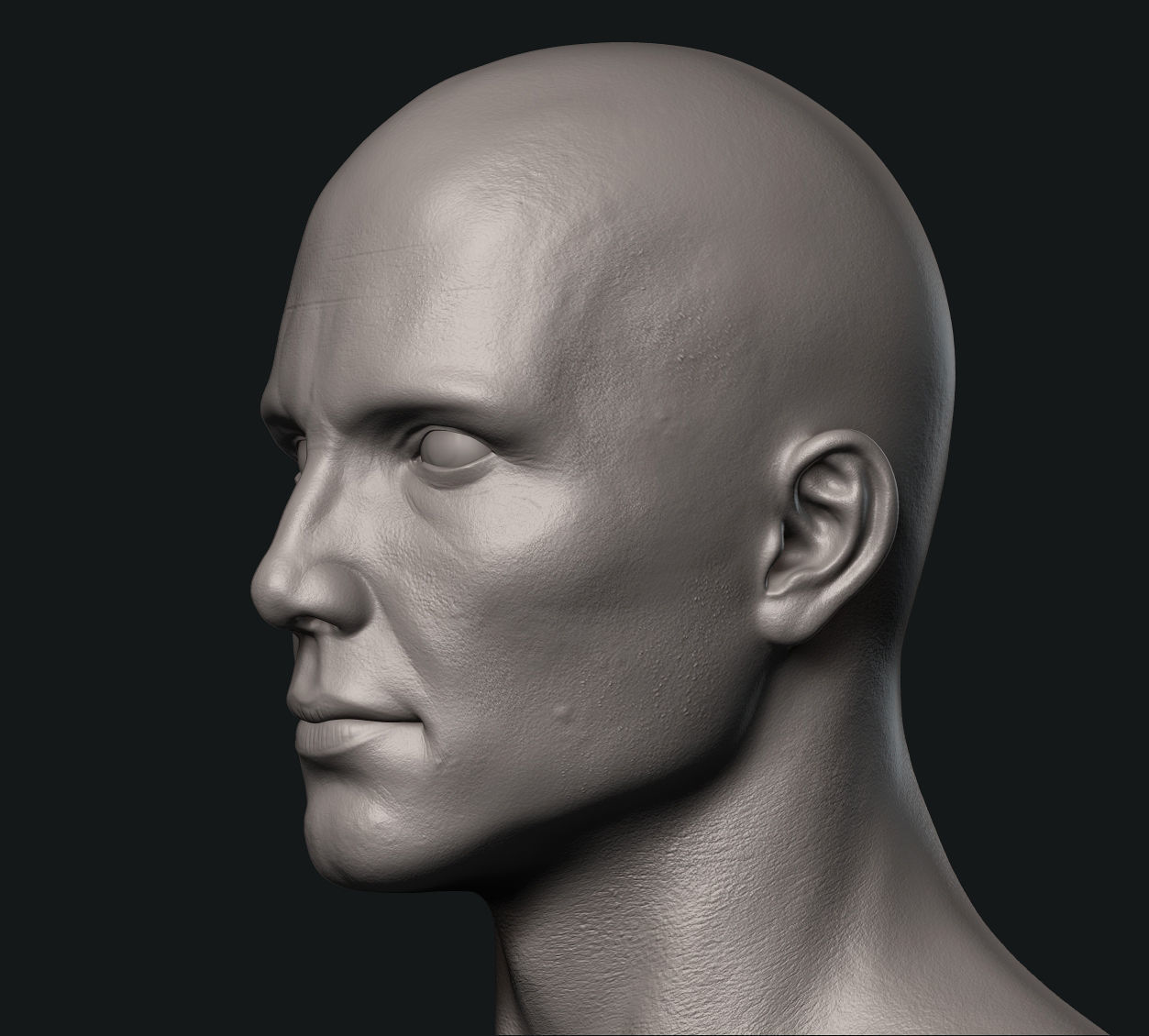 Man Detailed Basemesh 3D print model_10