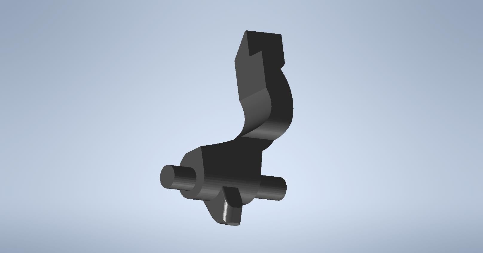 Shimano XT-SLX brake level free stroke adjustment left 3D print model_3