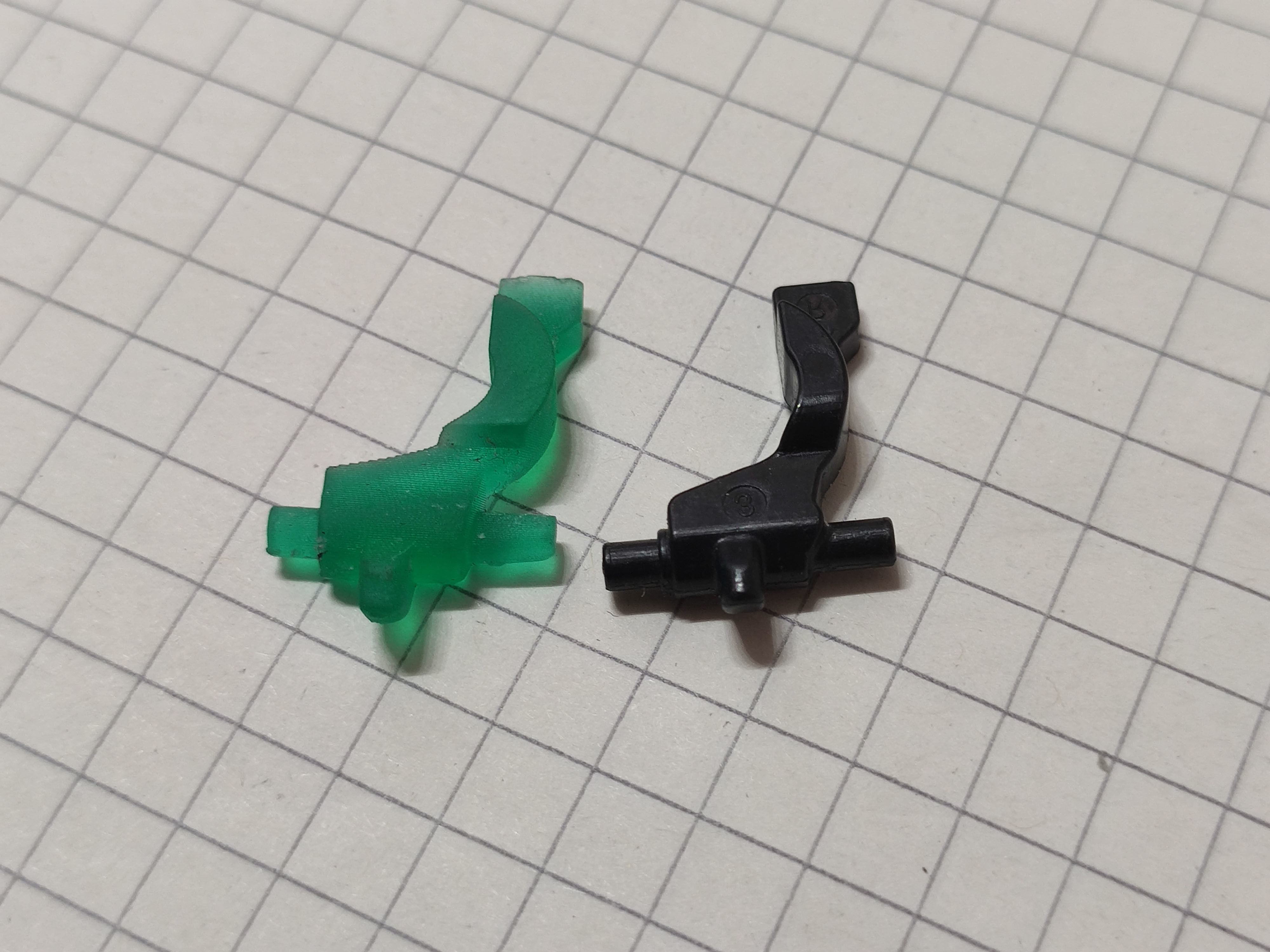 Shimano XT-SLX brake level free stroke adjustment left 3D print model_6