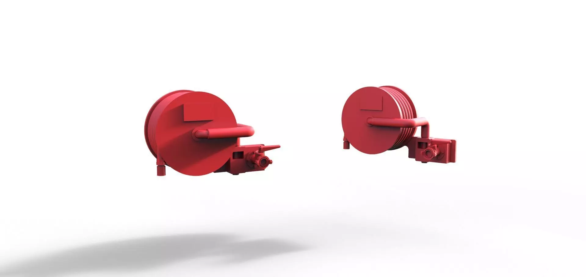 Hose reel 3D print model_0