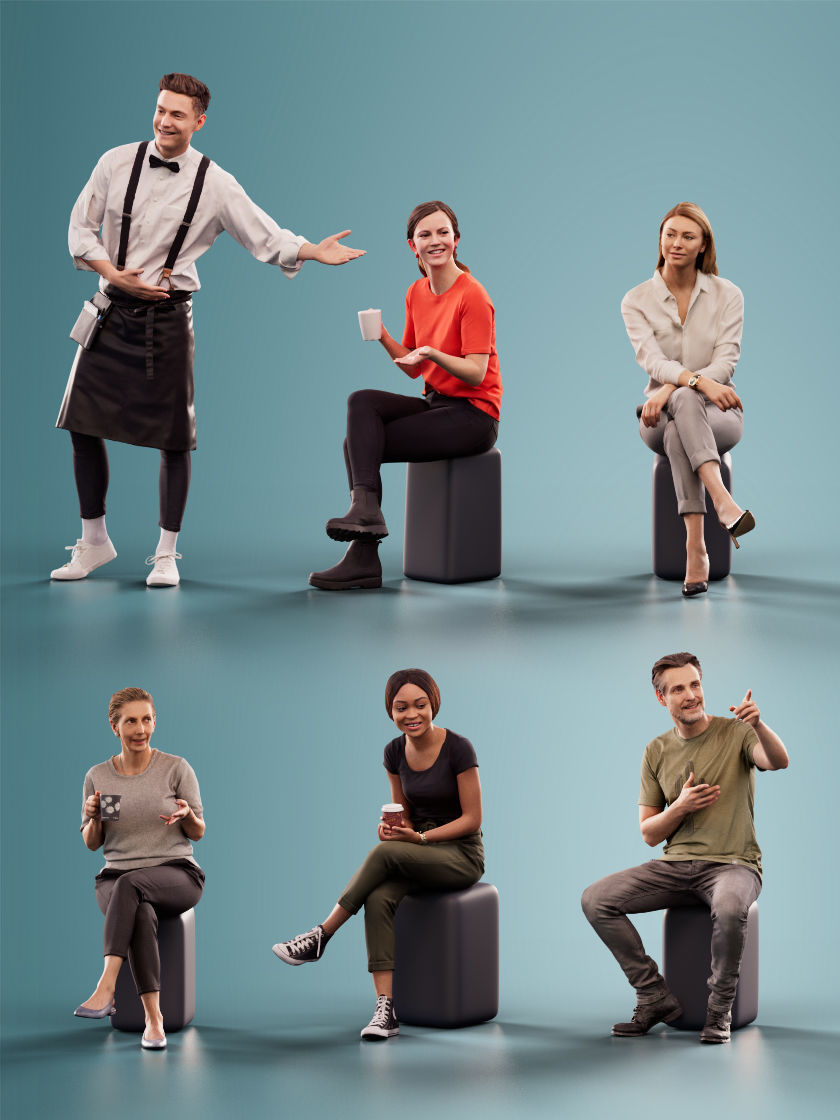 1021 - Cafe Bundle 01 3D Model Collection_15