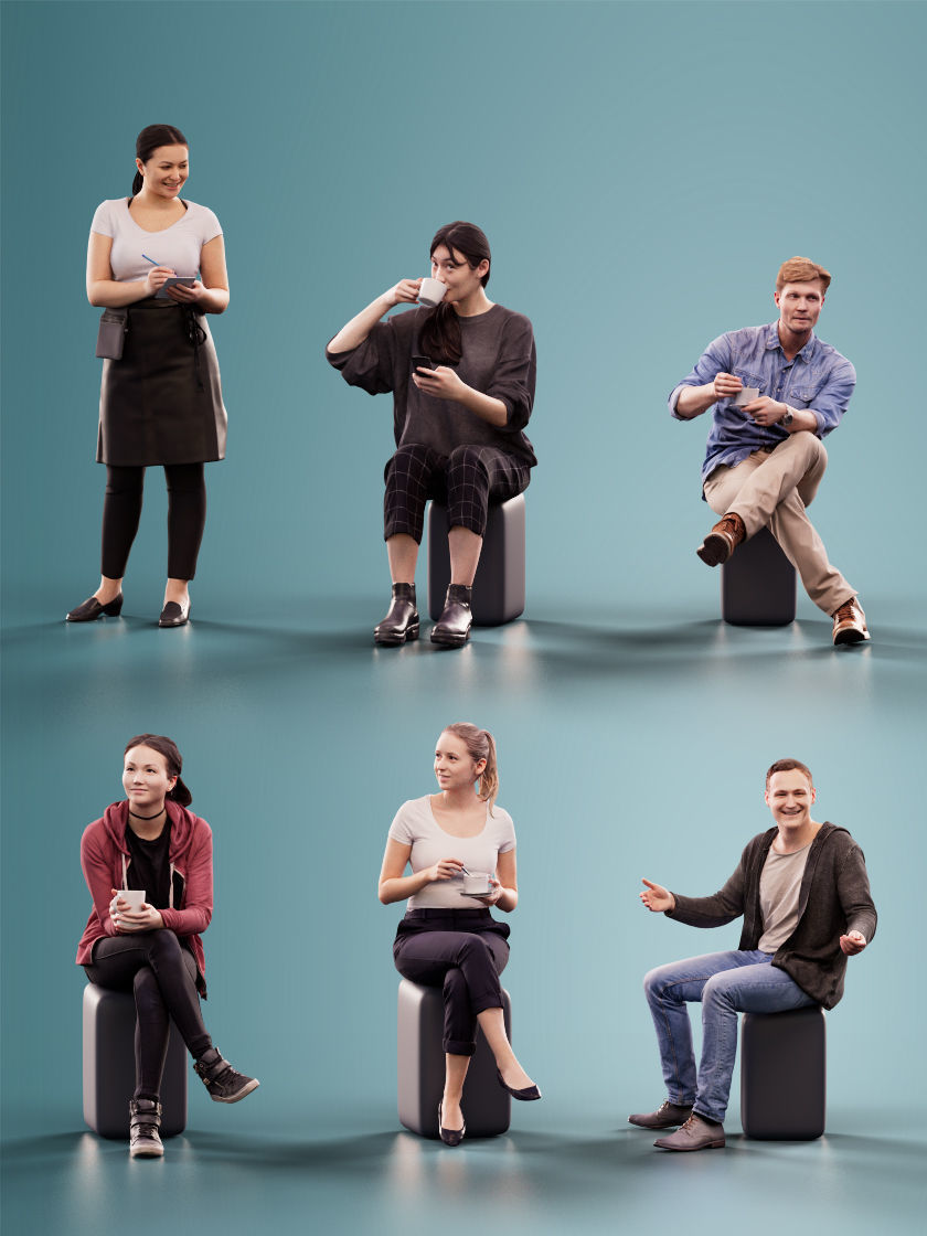 1021 - Cafe Bundle 01 3D Model Collection_16