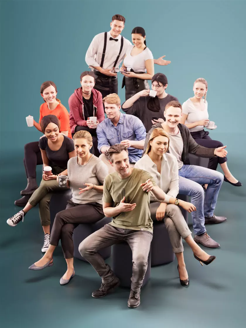 1021 - Cafe Bundle 01 3D Model Collection_0