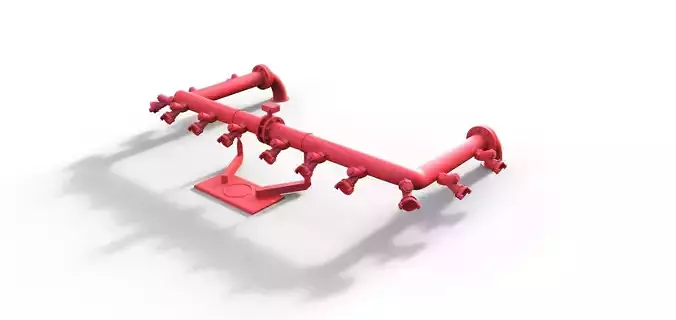 Ring line fire boat Duesseldorf