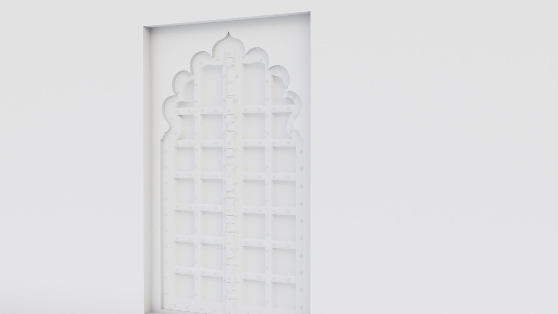 Fort Entrance Door 3D model_4