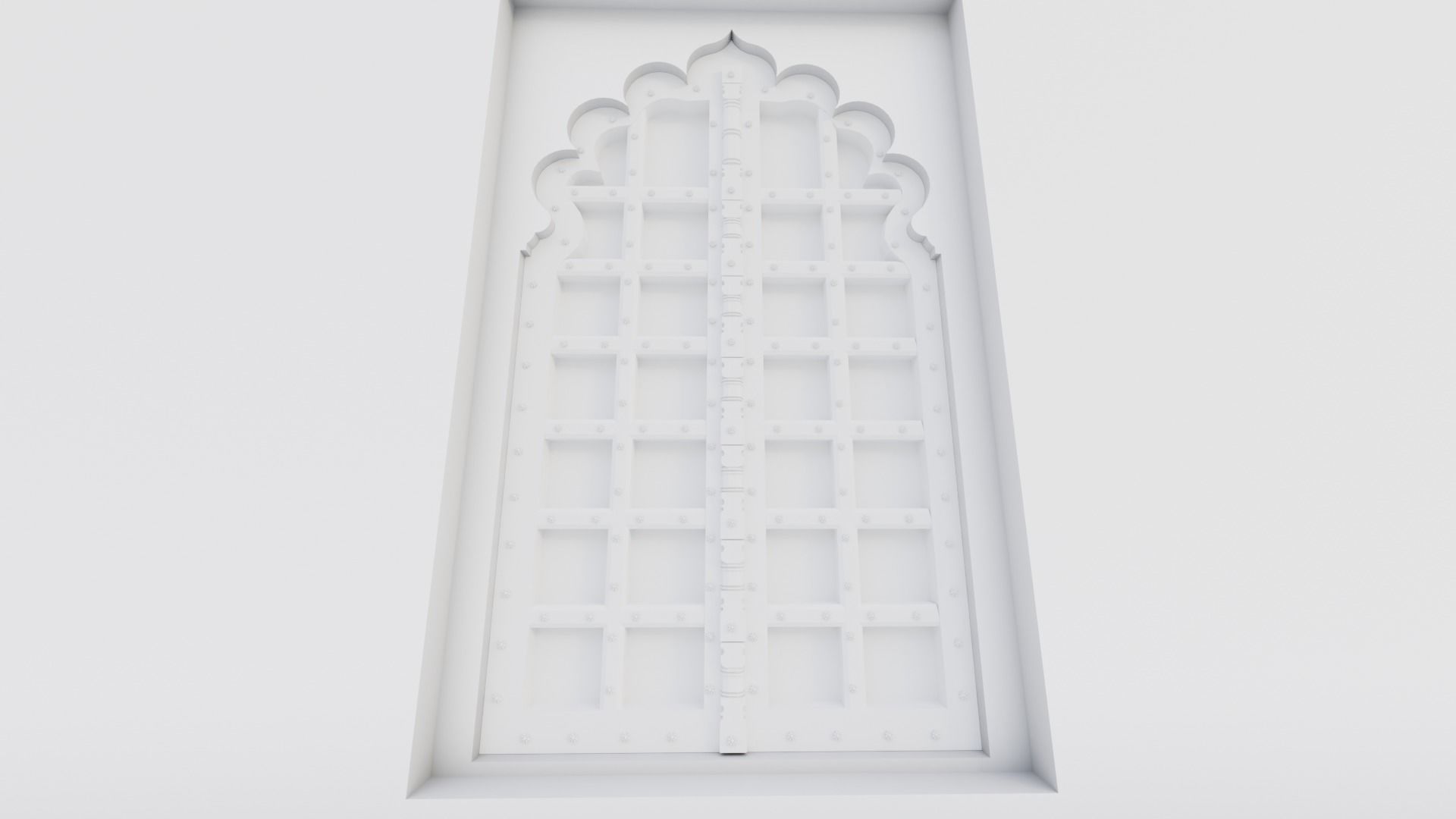 Fort Entrance Door 3D model_5