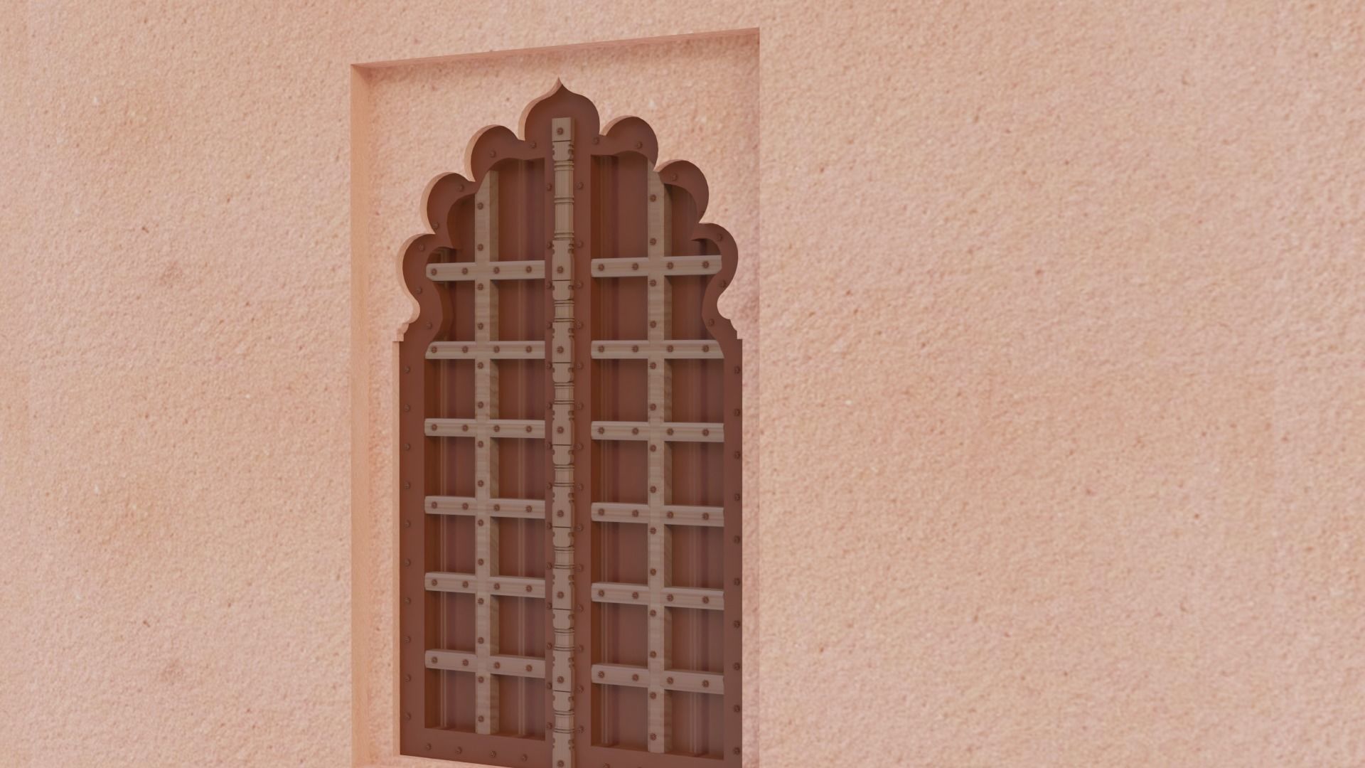 Fort Entrance Door 3D model_1