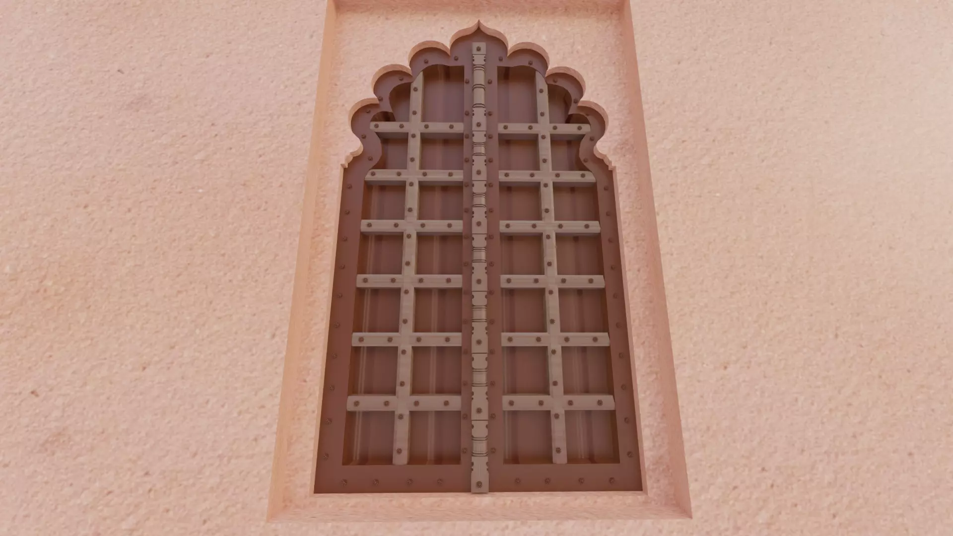 Fort Entrance Door 3D model_0