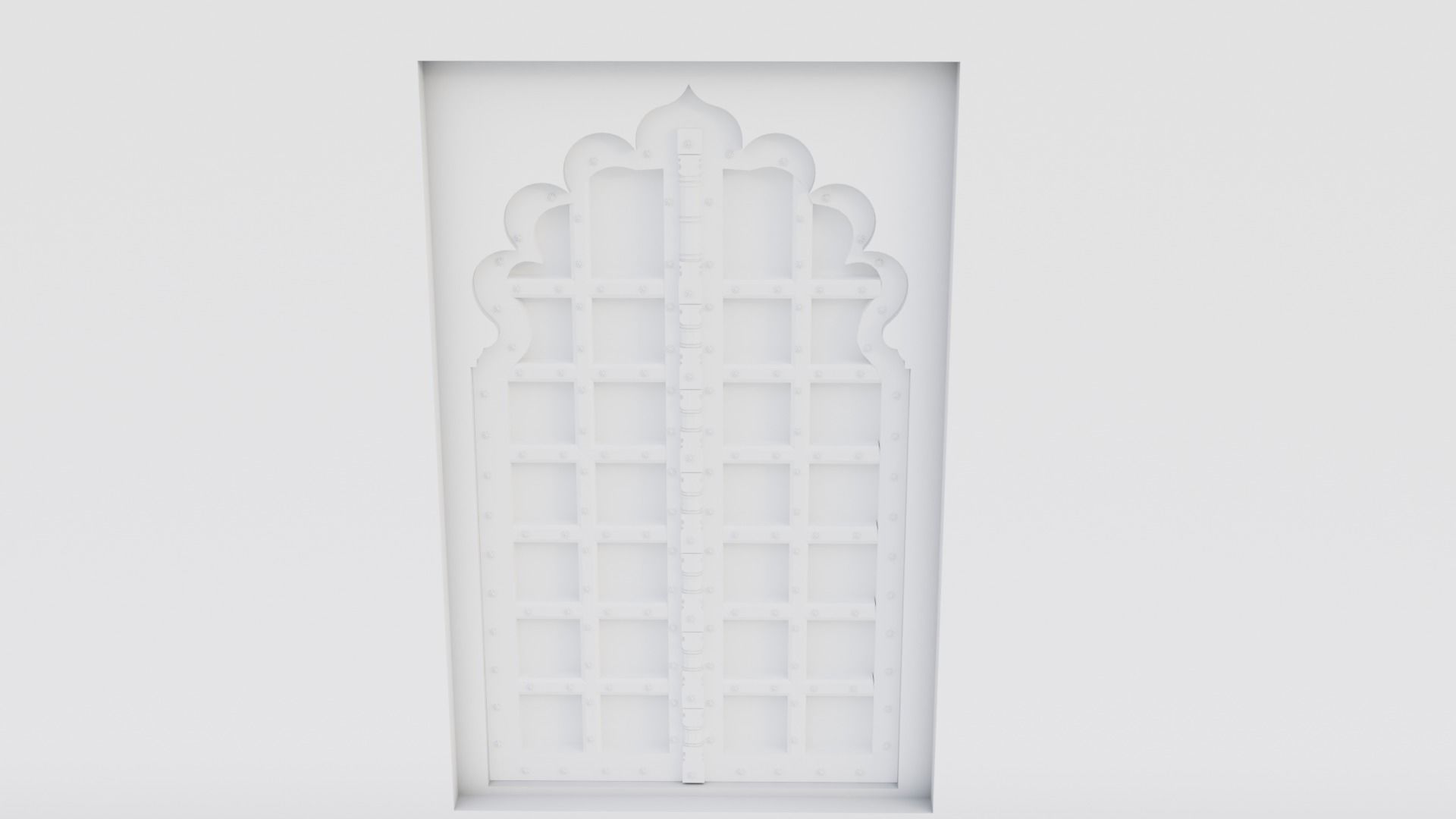 Fort Entrance Door 3D model_3