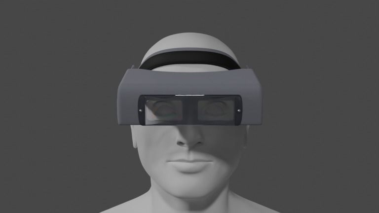 Loupe Headband Magnifying Glasses 3D model_2