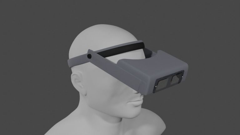 Loupe Headband Magnifying Glasses 3D model_5
