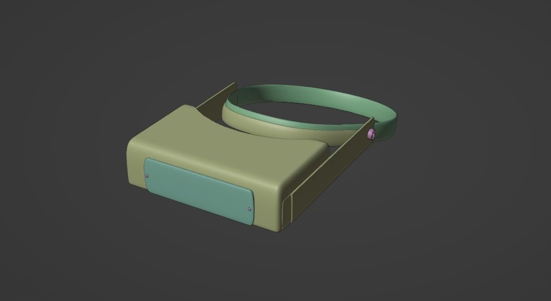 Loupe Headband Magnifying Glasses 3D model_7