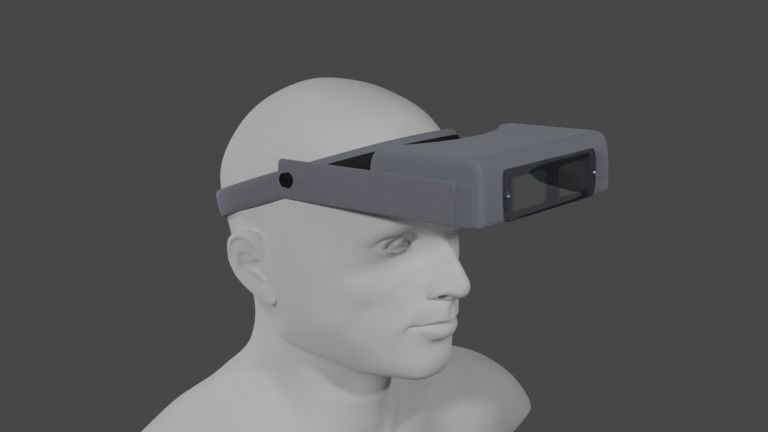 Loupe Headband Magnifying Glasses 3D model_3