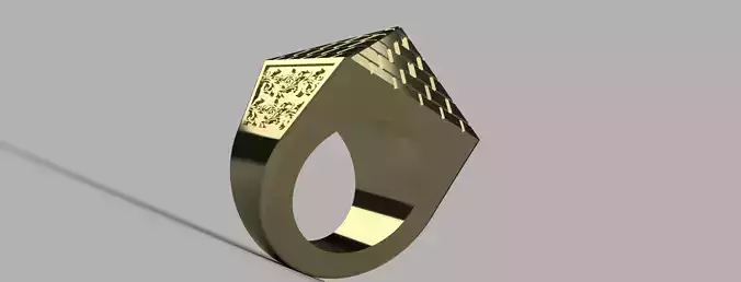 Pyramid ring 145gm