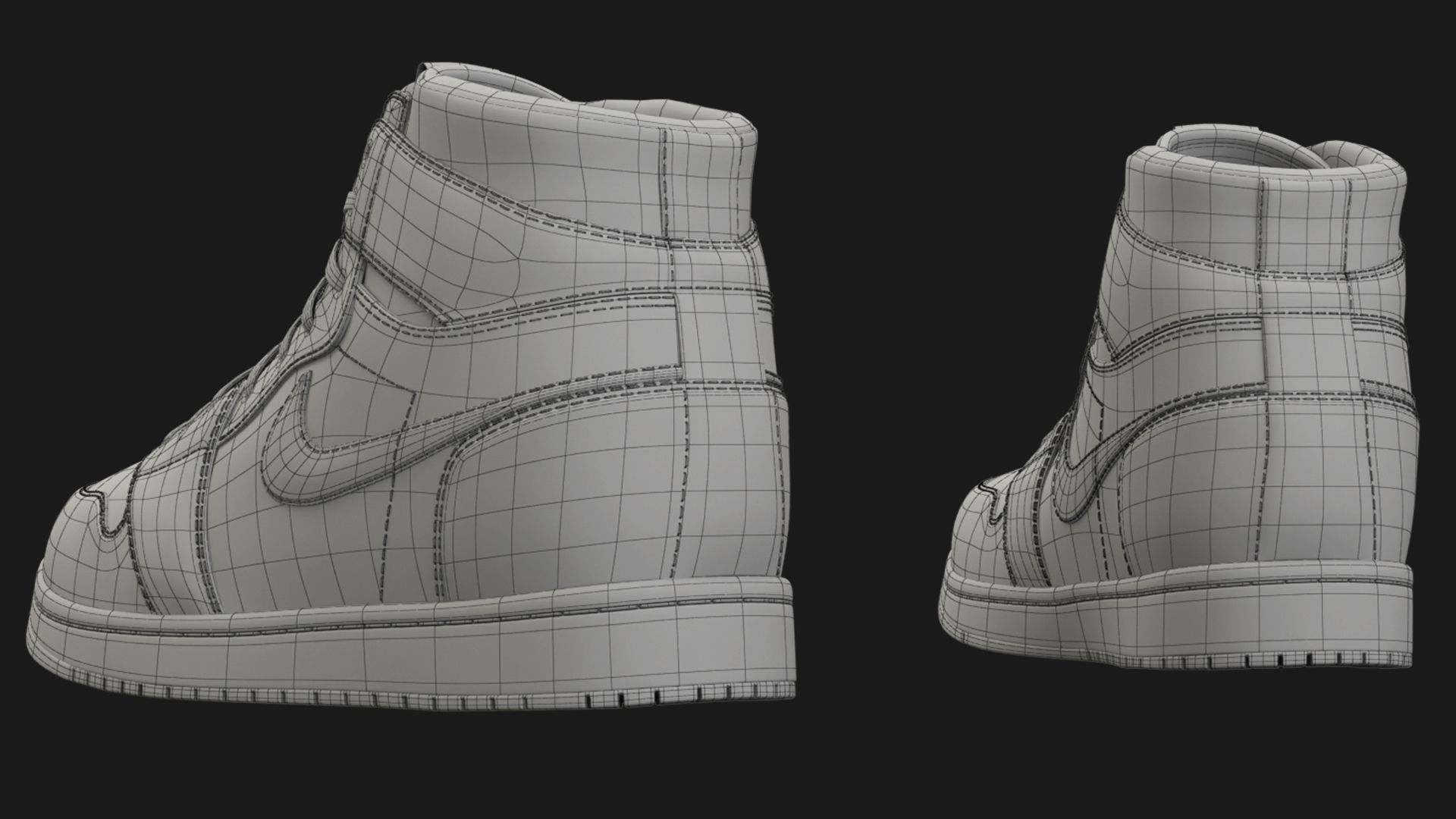 Jordan Gucci Sneakers 3D model_10