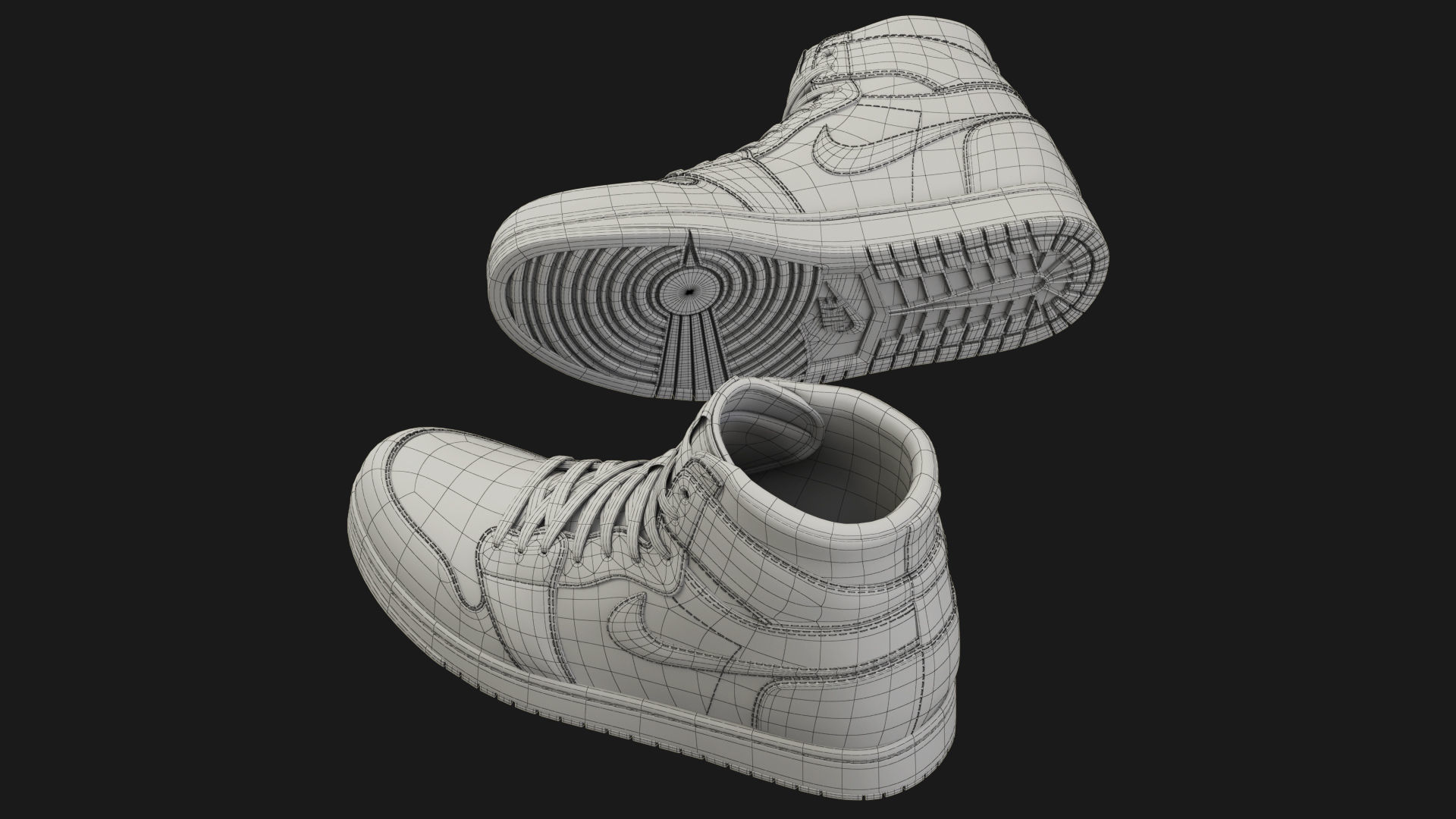 Jordan Gucci Sneakers 3D model_9