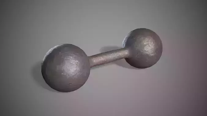 Vintage Rusty Dumbbell